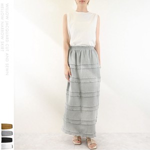 Skirt Narrow Skirt Jacquard Cut and Sew 【2024NEW】