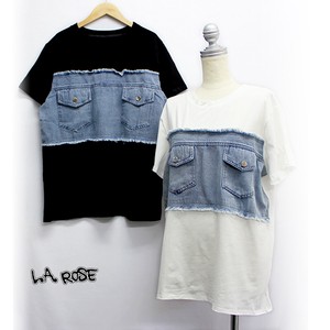 T-shirt Patchwork Layered Tops Switching