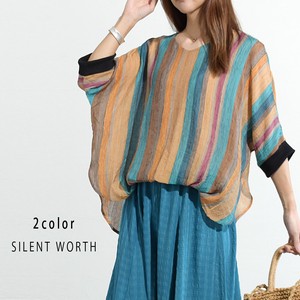 Button Shirt/Blouse Design Pullover Stripe 【2024NEW】