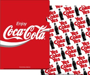 クリアファイル（Enjoy)　アメリカン雑貨　コカ・コーラ