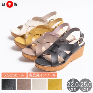 Sandals Wedge Sole Ladies' Made in Japan