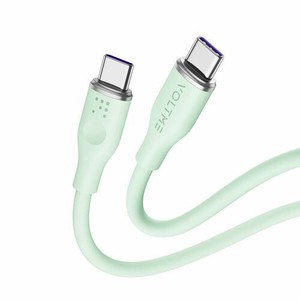 ボルトミー モスシリーズ（Eマーカー）シリコン 充電ケーブル USB-C＆USB-C 100W グリーン 1m C2143