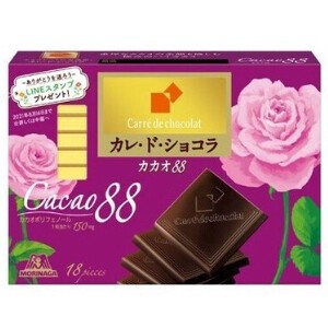 【クール便対象】森永製菓 カレ ド ショコラ カカオ88 18枚 x6 【チョコ】