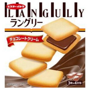 【クール便対象】イトウ製菓 ラングリー チョコレートクリーム 12枚 x6 【クッキー】