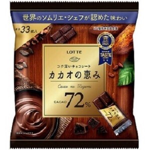 【クール便対象】ロッテ カカオの恵みシェアパック 131g x18 【チョコ】