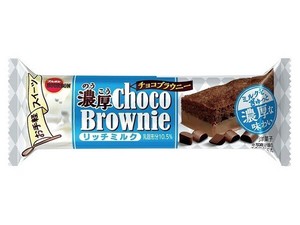 【クール便対象】ブルボン 濃厚チョコブラウニーリッチミルク 1個 x9【チョコ】【クッキー・ビスケット】