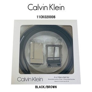 Calvin Klein(カルバンクライン)ck レザー 本革 ベルト BOX セット リバーシブル メンズ 11CK020006