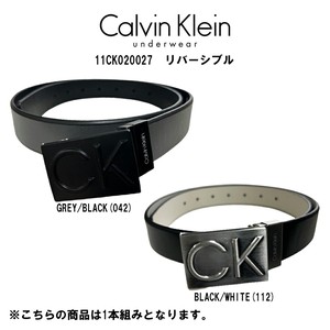 Calvin Klein(カルバンクライン)ck ベルト リバーシブル 細め ロゴ レザー メンズ 男性用 11CK020027