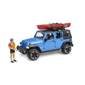 【bruder】PRO SERIES　Jeep Rubicon & カヤック（フィギュア付き）