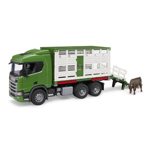 【bruder】PRO SERIES　SCANIA 牛運搬トラック(牛付き）
