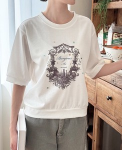 T-shirt Rhinestone Short-Sleeve Cut-and-sew 2024 Spring/Summer