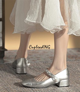 【2024春夏】韓国ファッション サンダル 太いヒール メリージェーン靴 パンプス