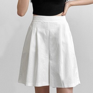 Short Pant Pintucked Cotton Simple