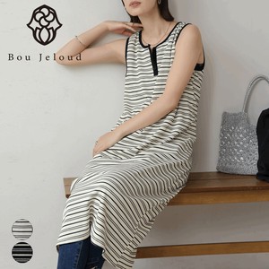 Casual Dress Camisole Layered Ripple One-piece Dress Border 【2024NEW】