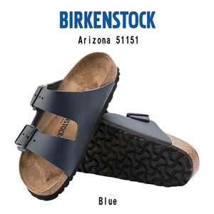 BIRKENSTOCK(ビルケンシュトック)サンダル ストラップ レザー Blue ブルー ユニセックス 51151 Regular
