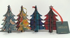 UK直輸入　立体　木製オーナメント　3-D Tree Decoration (ツリー)　クリスマス