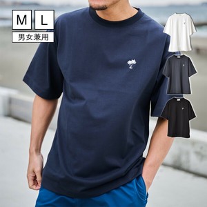 11.6ウルトラヘビーオンス Heavy Smithヤシの木柄 ワンポイント刺繍Tee