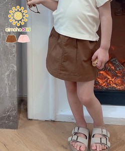 《 aimoha KIDS 》スカート キッズ 女の子 子供 ウエストゴム 台形スカート かわいい ミニスカート