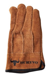 手袋  グローブ  革グローブ　BUREVO（カラー背縫い・茶）