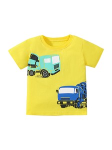 Kids' Short Sleeve T-shirt Design Cars T-Shirt 90cm ~ 130cm