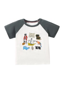 Kids' Short Sleeve T-shirt Design Raglan 90cm ~ 130cm