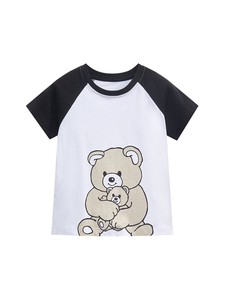 くまさん赤ちゃんだっこ　デザインTシャツ　　☆サイズ：90cm〜130cm選択可