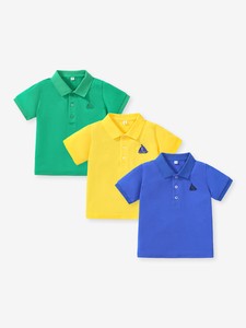 Kids' Sleeveless - Short Sleeve Polo Shirt 90cm ~ 130cm 3-types