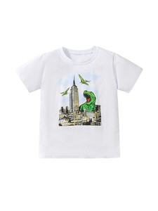 Kids' Short Sleeve T-shirt Design T-Shirt Godzilia 110cm ~ 160cm