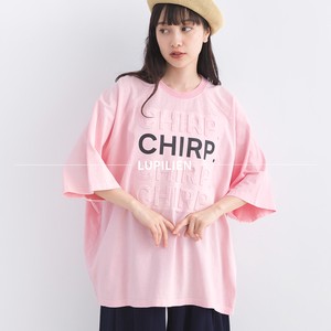 ピグメント天竺　エンボスロゴラグランTシャツ　CHIRP【2024年春夏新作】