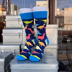 Crew Socks Animals Dinosaur Colorful Socks Men's