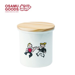OSAMU GOODS  ホーロー キャニスター (SG-08) 750ml 保存容器 ホーロー 琺瑯  珈琲豆 茶葉 保管 木蓋