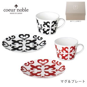 【coeur noble】マグ＆プレート　[ギフトセット][日本製]