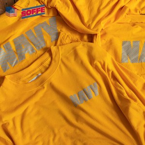 【デッドストック】U.S.NAVY トレーニングTシャツ オレンジ