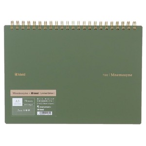 【ノート】Mnemosyne x kleid A5W notebook Olive Drab