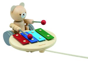 ミュージカルベアー【木製玩具/知育玩具プルトイ/プッシュトイ/対象月齢18ヶ月以上】