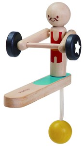 【GOOD TOY2018グッド・トイ2018受賞】ウェイトリフティングアクロバット【木製玩具/対象月齢36ヶ月以上】