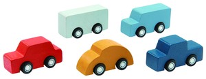 ミニカーセット【木製玩具/知育玩具/木のおもちゃ/知的発達/対象月齢36ヶ月以上】