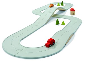 ロード＆レール　ラバー　ラージ【木製玩具/知育玩具/木のおもちゃ/知的発達/対象月齢36ヶ月以上】