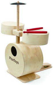 ドラムセット【木製玩具/知育玩具/楽器/身体的発達/対象月齢36ヶ月以上】