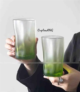 【定番商品】INSスタイル ラテカップ 家庭用 ジュースカップ 冷たい飲み物 ウォーターカップ 砂目立て