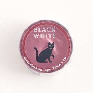 Washi Tape Washi Tape Black Cats Clear