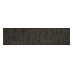 テキスタイル調PVCキッチンマット　クラシックブラック　45×180cm ND−6295