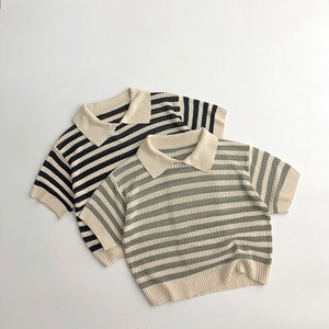 Kids' Sweater/Knitwear Stripe Summer Spring Kids Short-Sleeve