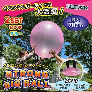 デジタルランド(Digital Land) Youtube SNSで話題　STRONG BIG BALL （ピンク＆ブル-各1）DL-YU245