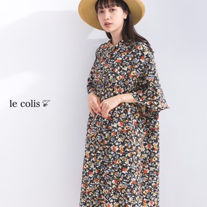 Casual Dress Gathered Floral Pattern One-piece Dress 2024 Spring/Summer