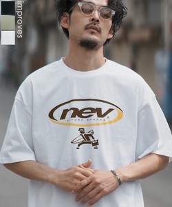 【NEVSURF】オーバルロゴ半袖Tシャツ