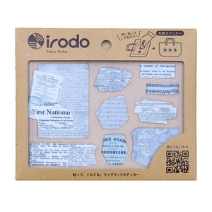 【アイロン不要・布用シール 】irodo オールドペーパー　GR（グレー）90221