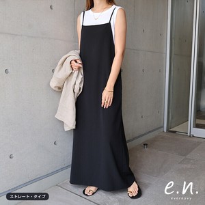 とろみス トレート Iライン キャミ ワンピース