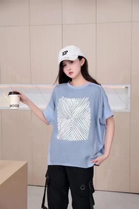 T-shirt Dolman Sleeve Stretch L Cut-and-sew 2024 Spring/Summer
