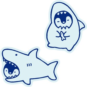 DIE-CUT STICKER Kigurumi Shark
